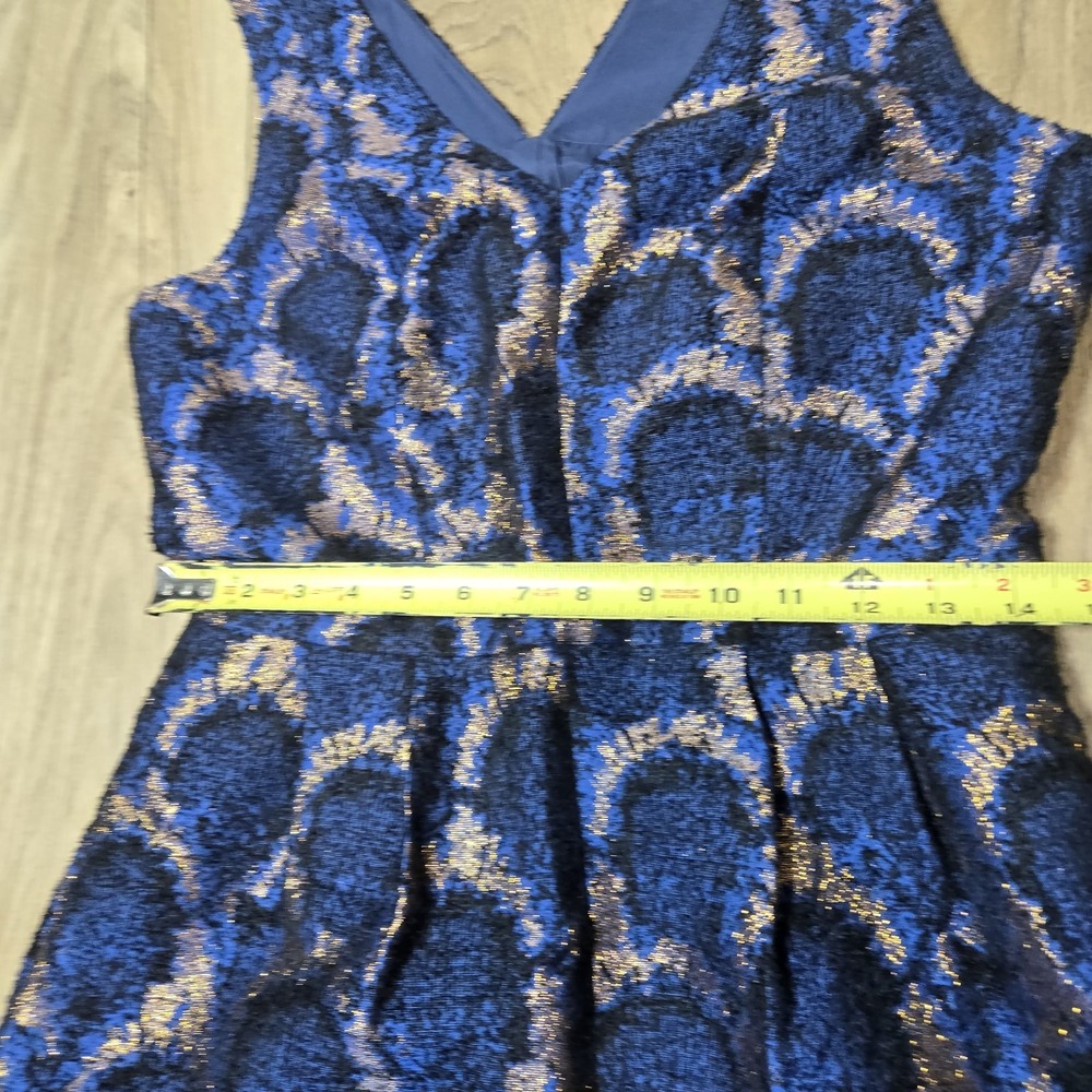 NWT J Crew Peacock Jacquard Fit and Flare Party Dress Size 9 - Picture 8 of 14